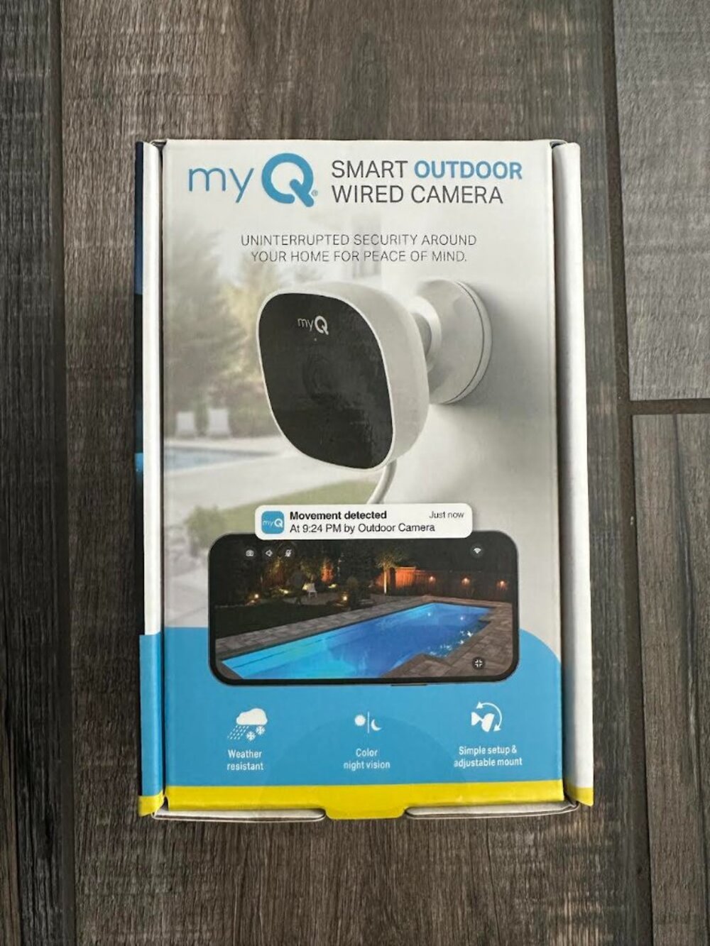 my Q Smart Outdoor Wired Camera, Brand New, sealed box